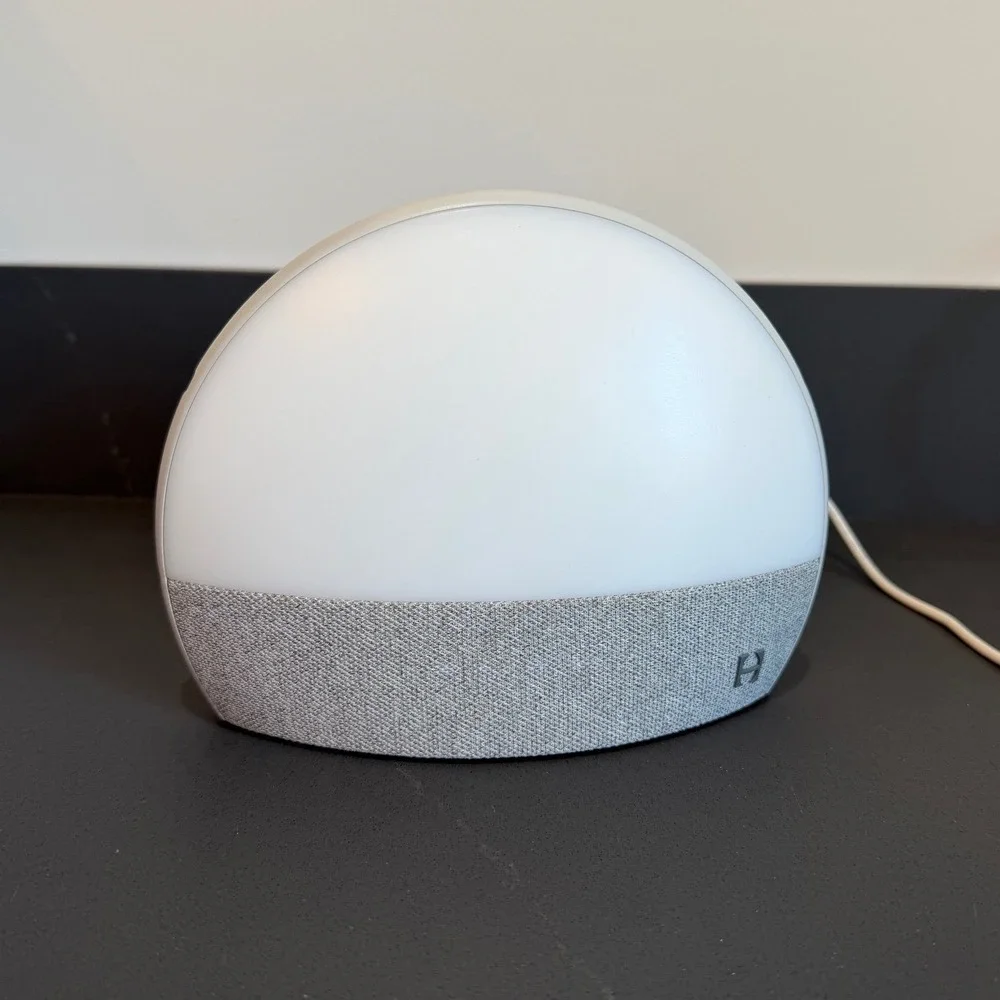 Hatch Restore 1 Smart Sleep Assistant Sunrise Alarm Sound Machine Gray White